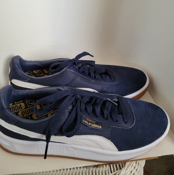 Puma Shoes | Puma Men's California Casual Sneakers | Color: Blue/White | Size: 9.5 | Dmoffett2010's Closet